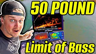 Worlds BIGGEST Fish Finder  50 Pound Limit of Bass [upl. by Nylirret]