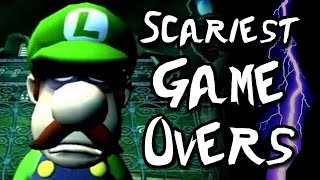 SCARIEST GAME OVER SCREENS in Nintendo Games Wii U GC N64 SNES [upl. by Aradnahc330]