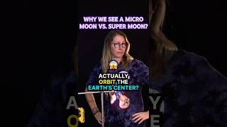 Why we see a micro moon vs super moon 🌕🌎 shorts science [upl. by Gonsalve]