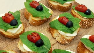 Secret to Perfect CANAPES 🥖 Quick and Tasty Recipe for Every Party [upl. by Neddra]