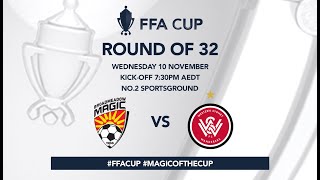 FFA Cup 2021 Broadmeadow Magic v Western Sydney Wanderers [upl. by Yrtua]