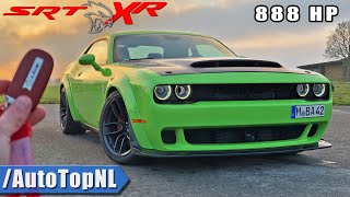 888HP DODGE HELLCAT XR WIDEBODY  REVIEW POV on AUTOBAHN NO SPEED LIMIT by AutoTopNL [upl. by Jason]