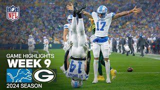 Detroit Lions vs Green Bay Packers  2024 Week 9 Game Highlights [upl. by Nnylyma]