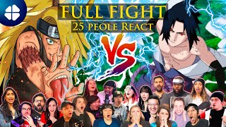 Sasuke Vs Deidara 25 People React FULL FIGHT Shippuden Ep 123124 Reaction Mashup 🇯🇵 [upl. by Nlycaj]