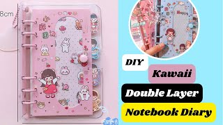 DIY Kawaii Binder Diary  How to Make cute kawaii notebook Diary  Easy School Supply Ideas [upl. by Isaacs407]