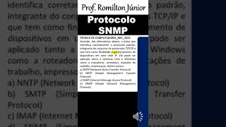Protocolos SNMP  Arquitetura tcpip  protocolos de rede para concursos  protocolos de internet [upl. by Cj]