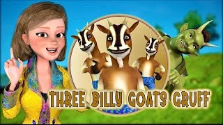 Three Billy Goats Gruff with a Nasty Troll Rubys SingAlong Animated Tales For Kids [upl. by Caz]