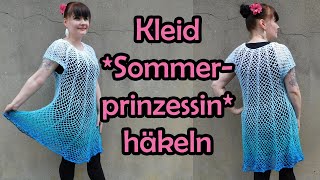 Kleid SOMMERPRINZESSIN häkeln  Bobbel Häkelanleitung [upl. by Orelu]