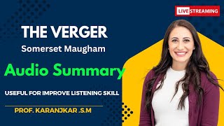 The Verger by Somerset Maugham Audio summary educationSYBA Listining skills [upl. by Acnaiv]