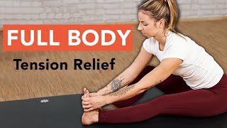 Daily Stretching Routines For Beginners Tension Relief Stretches [upl. by Katya]