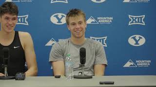 BYU Mens Basketball  Postgame Press Conference  Blue vs White  October 9 2024 [upl. by Avehs5]