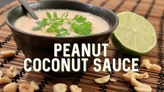 How to Make Peanut Coconut Sauce Recipe [upl. by Annoyt]