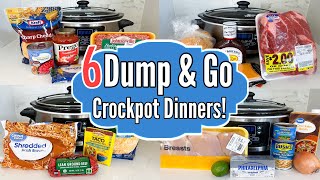 6 DUMP amp GO SLOW COOKER MEALS  Best Quick EASY Crockpot Recipes  Julia Pacheco [upl. by Chan]