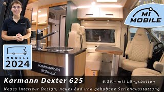 Luxus Ausstattung  Karmann Dexter 625  2024  Längsbetten Lithium Dieselheizung Sunroof [upl. by Elboa967]