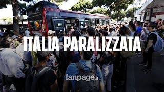 Sciopero dei trasporti stop a treni bus e metro in tutta Italia gli orari e le corse garantite [upl. by Elleiad992]