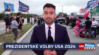 VOLBY V USA Reportéři CNN Prima NEWS informují z klíčových států USA [upl. by Phina]