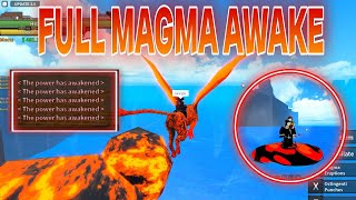 Full Awakening Magma Showcase  King legacy Update 35 King legacy magma awake [upl. by Ealasaid]