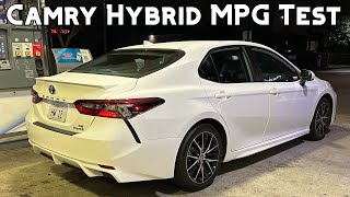 Toyota Camry SE Hybrid RealWorld MPG Test [upl. by Aria]