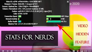 how to find stats for nerds on youtube video Video hidden feature  Video ID frame volume net speed [upl. by Suiravad]