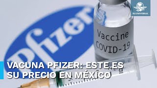 ¿Cuál es el precio de la vacuna Pfizer y en qué farmacias se venderá [upl. by Bonine]