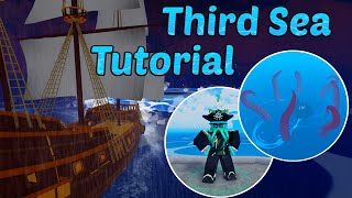 How to get to Third Sea Full Tutorial  King Legacy Update 5 [upl. by Corbin]