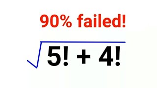 √5 4 Literally 90 got it wrongmaths mathematics factorial [upl. by Myna]