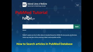 PubMed Tutorial I How to Search articles in PubMed Database I PubMed Search [upl. by Adnir891]