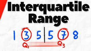 How to Find the Interquartile Range of a Set of Data  Statistics [upl. by Nennahs]