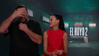 VANDAL entrevista a los protagonistas de EL HOYO 2 en NETFLIX  Milena Smit y Hovik Keuchkerian [upl. by Garges]