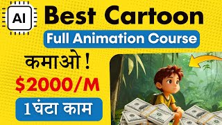 AI Cartoon Video से Lakhs में कमाओ  Complete AI Animation Course  100 FREE  So Easy [upl. by Ackler]