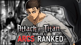 Attack on Titan Arcs Ranked Manga Spoilers [upl. by Anitram351]