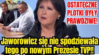 Ostateczne plotki o Jaworowicz i TVP były prawdziwe Tego się nie spodziewała po nowym prezesie TVP [upl. by Babita651]