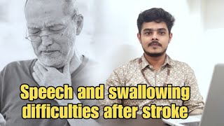 Speech And Swallowing Difficulties After Stroke  Speech Therapy [upl. by Milissa]