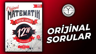 Orijinal TYT Matematik Deneme İncelemesi Adı Gibi Orijinal Sorular [upl. by Nnaecyoj497]