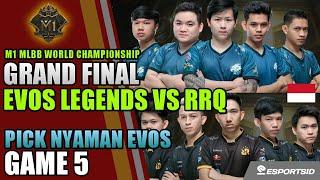 EVOS vs RRQ • Game 5 BO7 Grand Final  M1 Playoffs [upl. by Alleram666]