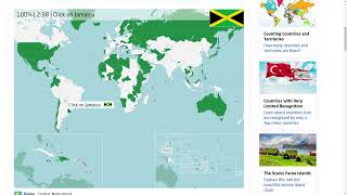 Seterra World 220 Countries and Territories 510 [upl. by Herrmann]