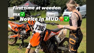 WEEDON MX 26052024 novice in mud✅ first time riding at weedon ✅ktm sxf250 Samanta796 gopro7 [upl. by Itra]