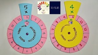 Maths Working Model  Maths Game For Students  Multiplication Table Wheel Math TLM  The4Pillars [upl. by Remat9]