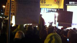 100 Montagsdemo gegen Stuttgart 21 mit Uli Keuler [upl. by Hama]