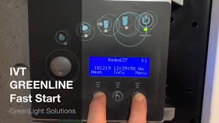 IVT GREENLINE Heat Pump Service Menu and Quick Start [upl. by Hentrich]