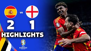 ESPAÑA vs INGLATERRA 21  RESUMEN y GOLES DEL PARTIDO  FINAL EUROCOPA 2024 [upl. by Sehguh921]