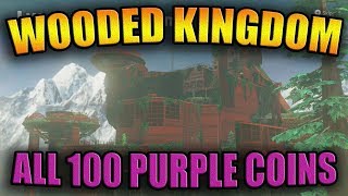 Super Mario Odyssey Wooded Kingdom  All 100 Purple Coins Locations Guide  Walkthrough [upl. by Otsenre]