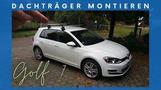 Dachträger Thule montieren auf Golf 7 5 Türer [upl. by Aisya]