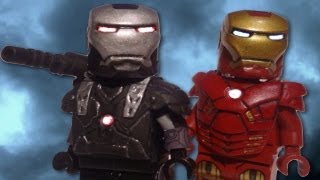 LEGO Marvel  Custom Iron Man MK 7 amp War Machine  Showcase [upl. by Ahsinotna]