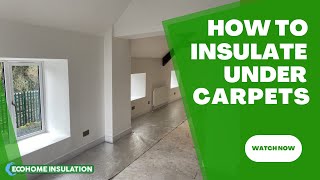 How to Insulate a floor to prevent Cold from below with EcoTec FloorFoam [upl. by Naujid357]