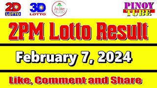 Lotto Result Today 2pm February 7 2024 Swertres Ez2 PCSO [upl. by Betthezul]