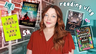 reading 2023 new releases 📚 horror mystery fantasy book vlog [upl. by Ankeny]