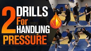 2 Drills For Handling HIGH PRESSURE Defense with NBA Skills Coach Drew Hanlen [upl. by Lesiram]