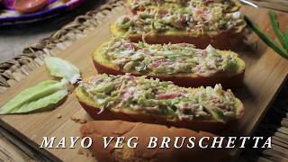 MAYO VEG BRUSCHETTA  Easy Vegan Recipe Are you on a Vegetarian Diet [upl. by Nais]