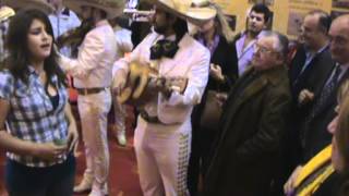 Mariachi charros de Jalisco acompañando a Pobydi feria del Caballo en Sevilla España [upl. by Thacher]